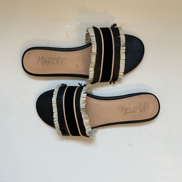Nanette lepore flat leather sandals 7 - Picture 3 of 4